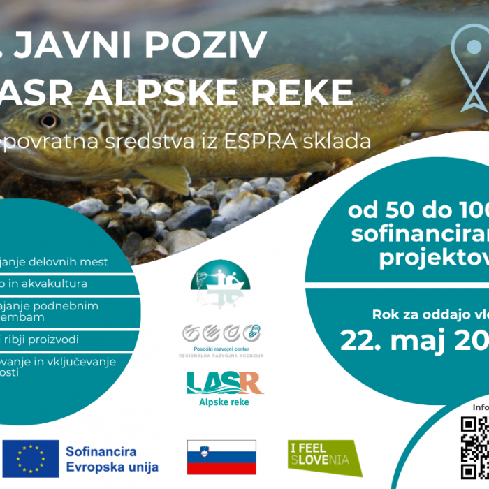 Objavljen 2. javni poziv LASR Alpske reke za leto 2026