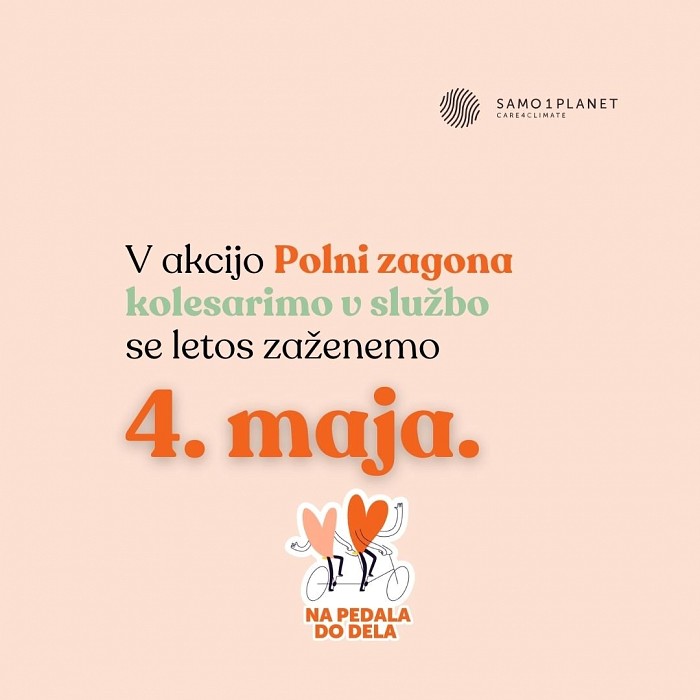 Pobuda PolniZagona spodbuja h kolesarjenju v službo