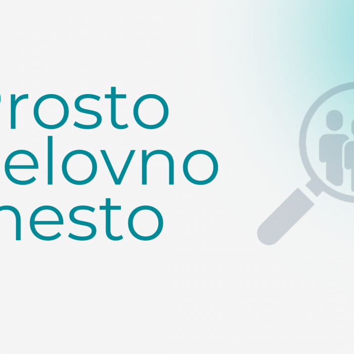 Prosto delovno mesto PODROČNI SVETOVALEC I - FINANČNIK (m/ž)