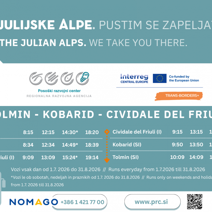 Mreža sezonskih prevozov v Julijskih Alpah bogatejša za dve čezmejni povezavi