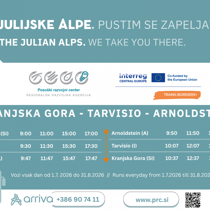Mreža sezonskih prevozov v Julijskih Alpah bogatejša za dve čezmejni povezavi