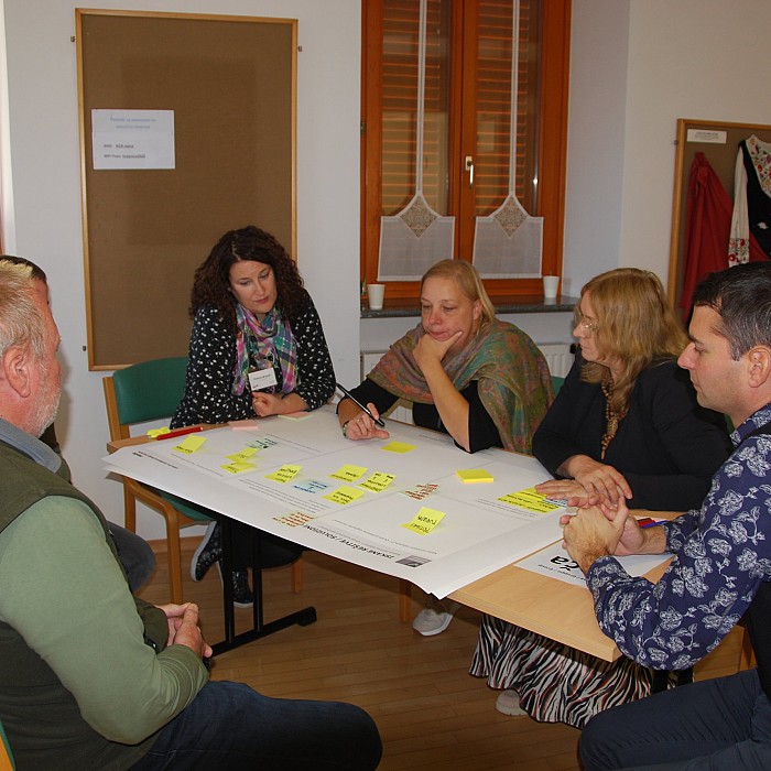 V Kobaridu o prihodnosti območij Stola in Planje: druga participativna delavnica projekta ITINERANT