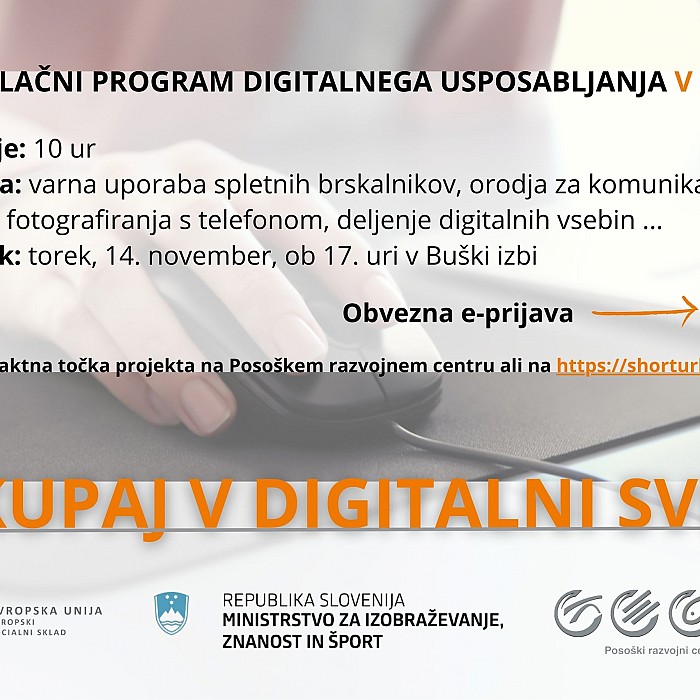 Brezplačni program digitalnega usposabljanja v Bovcu