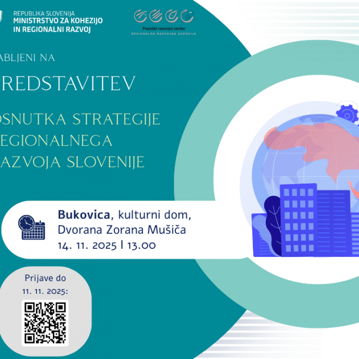 VABILO: Predstavitev osnutka Strategije regionalnega razvoja Slovenije 2026–2050