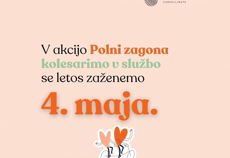 Pobuda Polni zagona spodbuja h kolesarjenju v službo