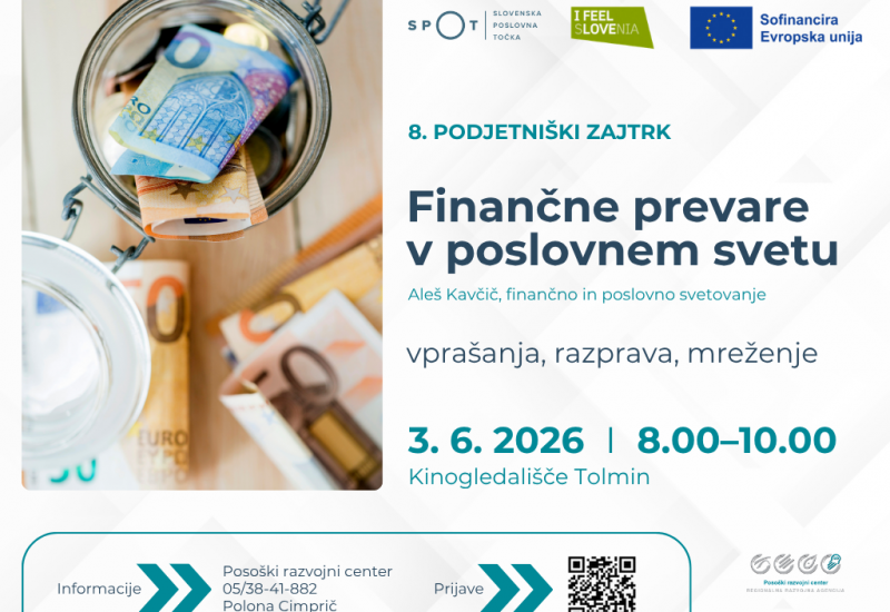 8. podjetniški zajtrk: Finančne prevare v poslovnem svetu