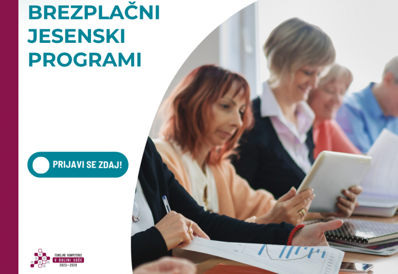 Brezplačni jesenski programi 2026