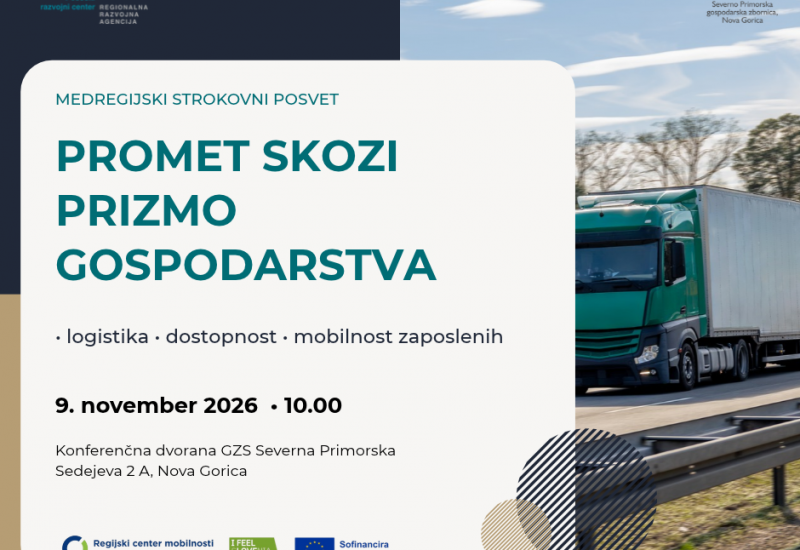 Vabilo na medregijski strokovni posvet Promet skozi prizmo gospodarstva