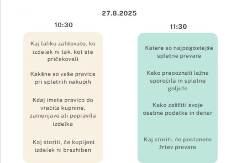 Pravice potrošnikov in spletne prevare