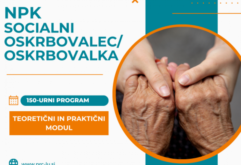 Usposabljanje NPK: Socialni oskrbovalec / oskrbovalka na domu
