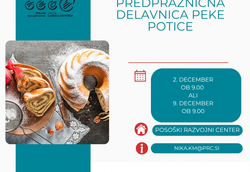 Predpraznična delavnica peke potice