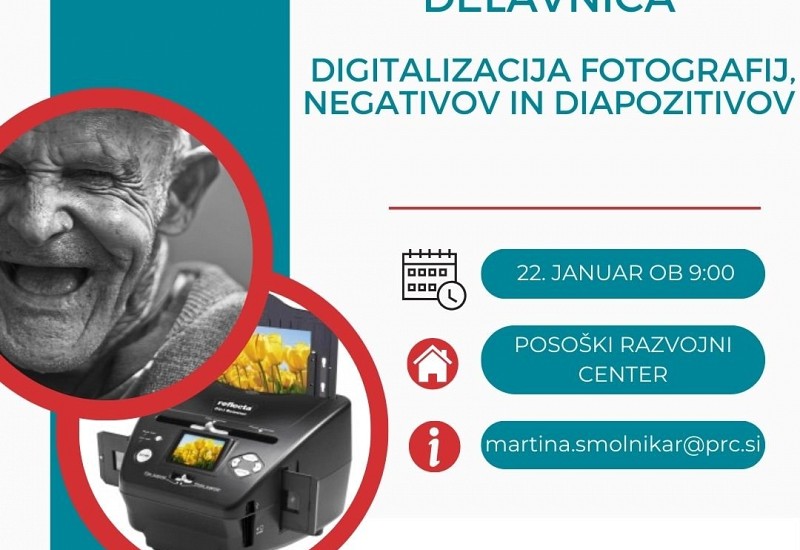 Delavnica digitalizacije fotografij, negativov in diapozitivov