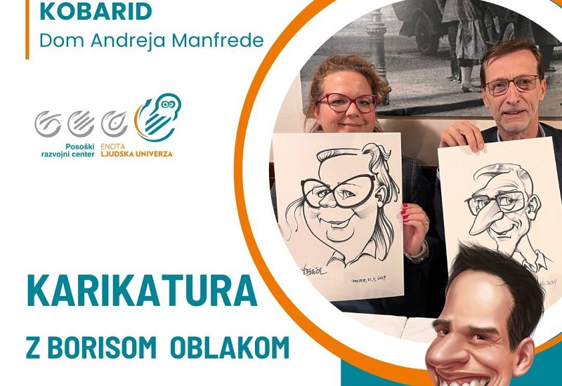 Ustvarjalna delavnica: Karikatura z Borisom Oblakom